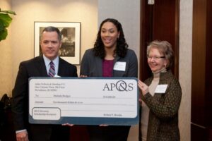 Robert P. Brooks, Managing Partner, Malinda Bridges, Dr.Nancy Carriuolo, President, Rhode Island College